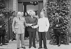 Сталин,Трумен,Черчиль Потсдам июль 1945г.